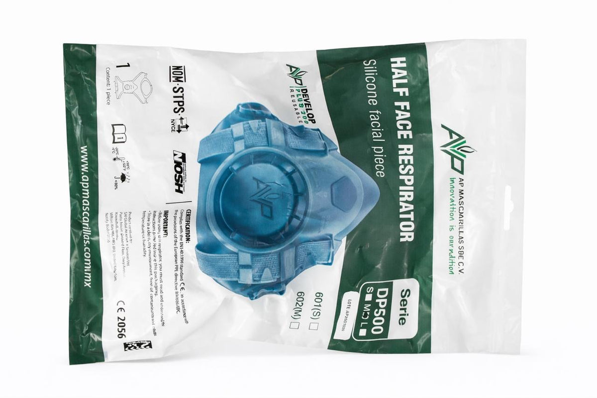 Respirador Reutilizable Media Cara Silicon DP500