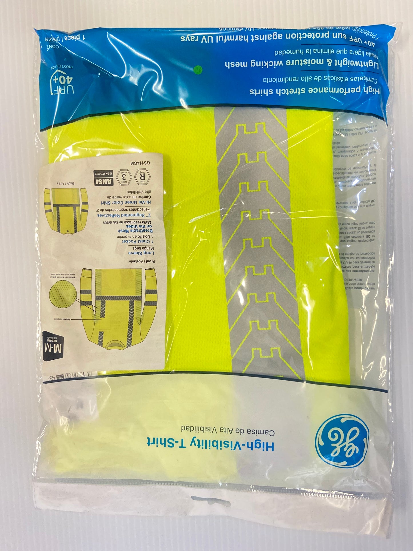 Camisa Reflectiva Alta Visibilidad ANSI Clase 3 manga larga