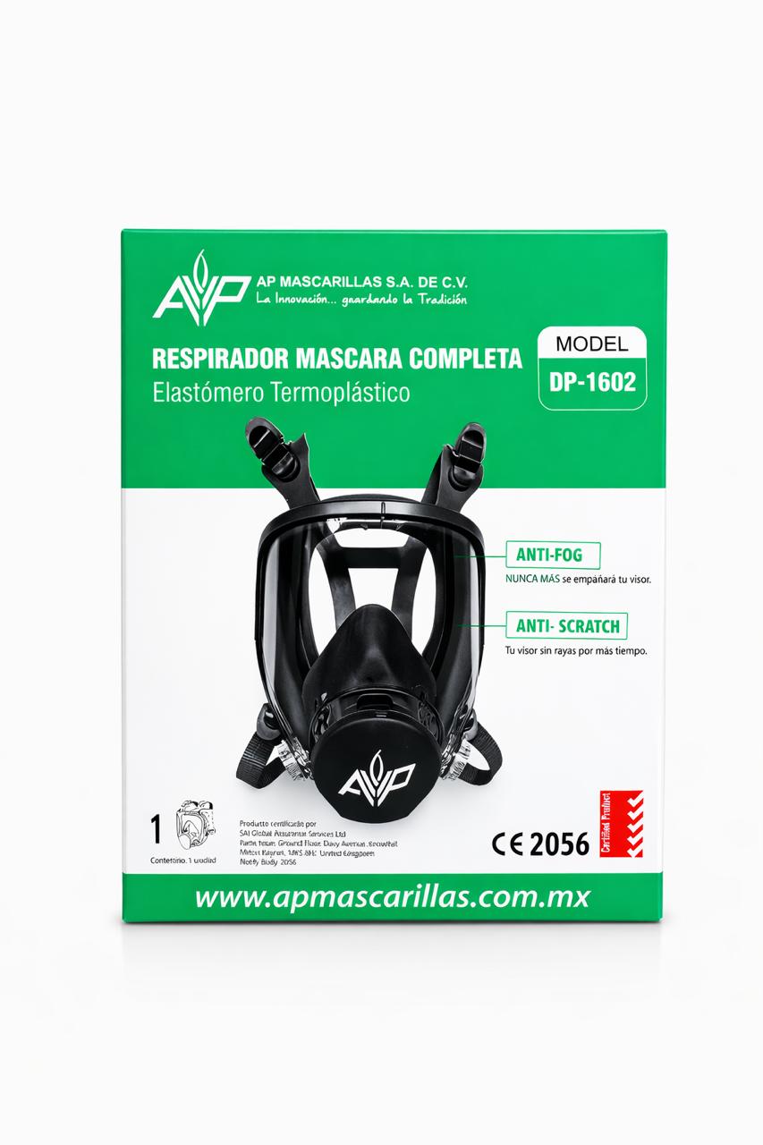 Respirador Full Face Reutilizable DP1602