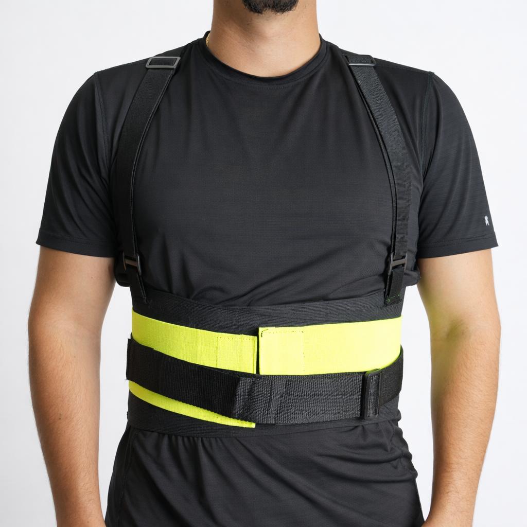 Faja Elástica de Soporte Lumbar con Tirantes